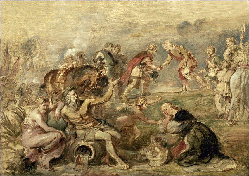 Galeria Plakatu, Plakat, Meeting of King Ferdinand of Hungary and the Cardinal Infante Ferdinand of Spain at Nördlingen, Rubens, 84,1x59,4 cm