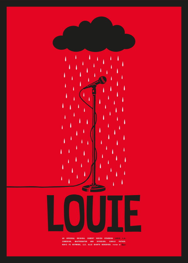 Galeria Plakatu, Plakat, Louie, mikrofon, 40x50 cm