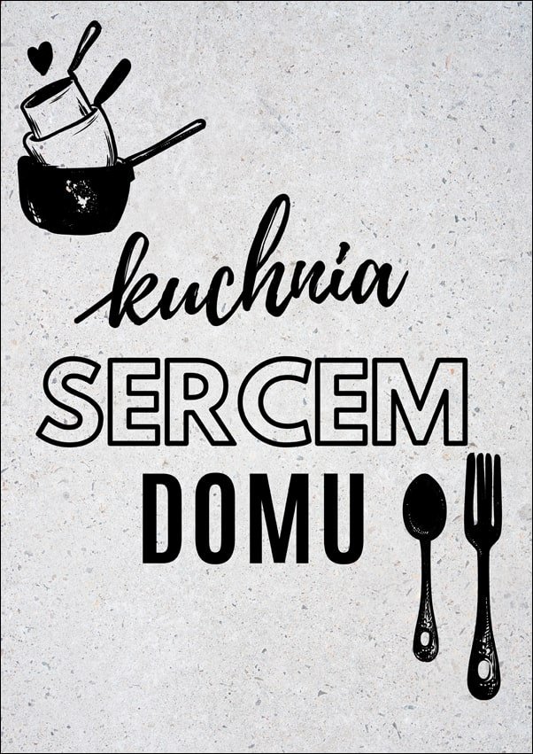 Galeria Plakatu, Kuchnia sercem, 30x40 cm
