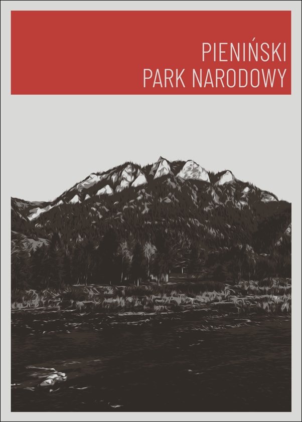 Galeria Plakatu, Parki Narodowe, Pieniny red, 30x40 cm
