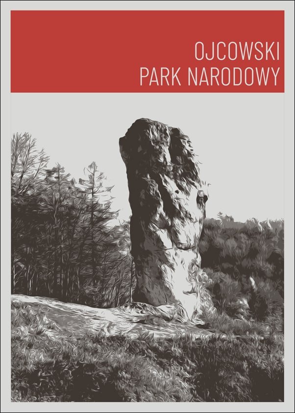 Galeria Plakatu, Parki Narodowe, Ojców red, 61x91,5 cm