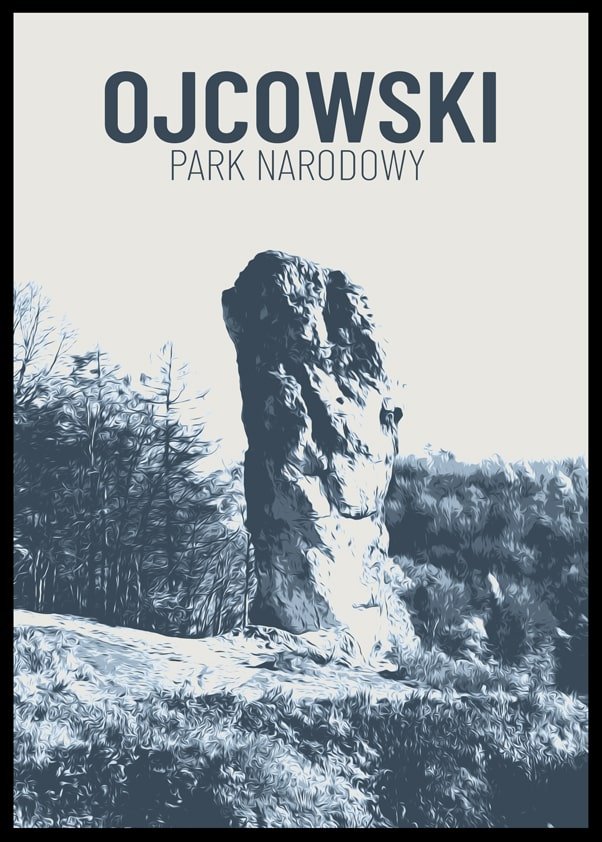 Galeria Plakatu, Parki Narodowe, Ojców, 40x50 cm