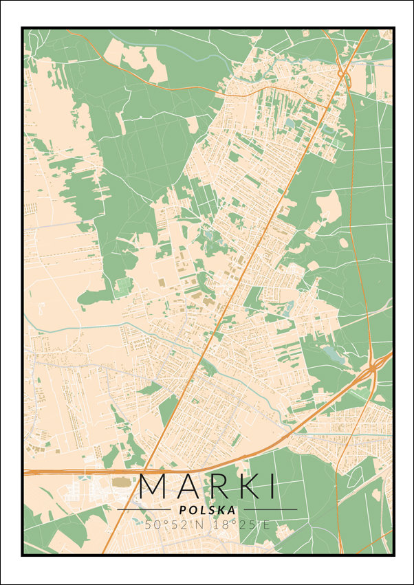 Galeria Plakatu, Marki mapa kolorowa, 40x50 cm