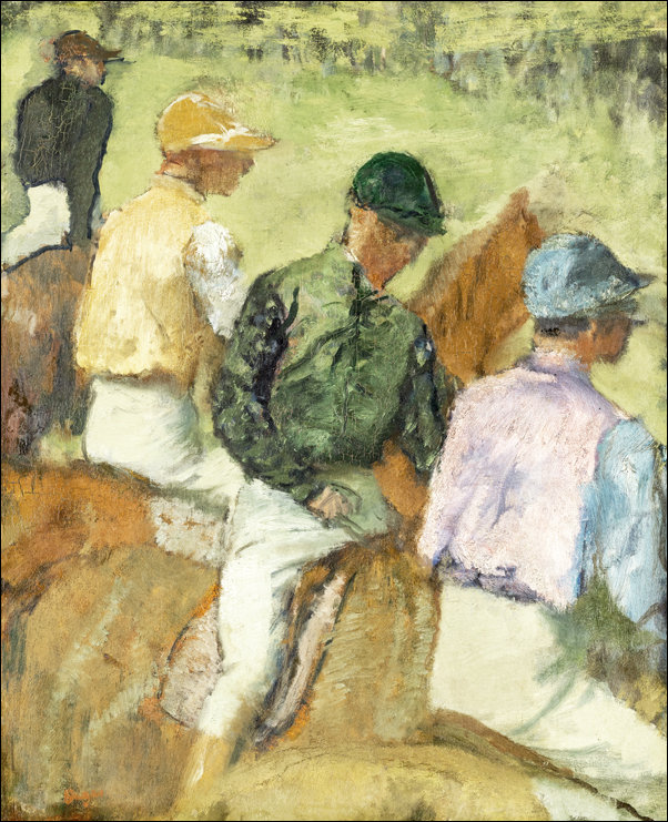 Galeria Plakatu, Four Jockeys, Edgar Degas, 40x50 cm