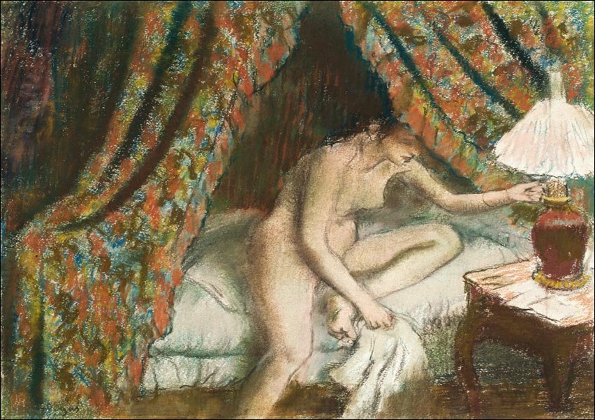 Galeria Plakatu, Naked woman in bed, Edgar Degas, 59,4x84,1 cm
