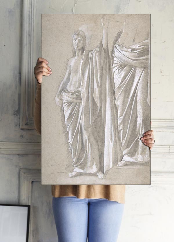 Galeria Plakatu, Plakat, Study of a Draped Figure, Edgar Degas, 21x29,7 cm