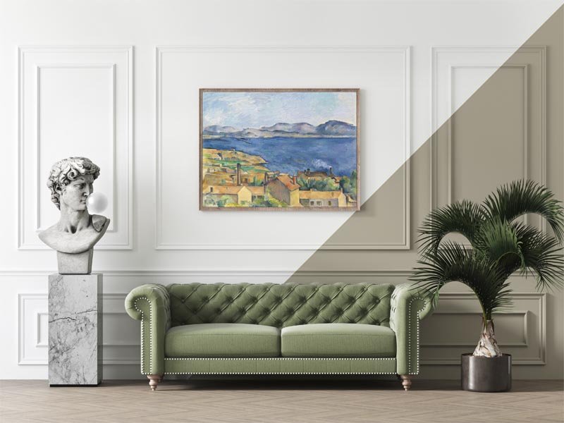 Galeria Plakatu, Plakat, The Bay of Marseille, Seen from L’Estaque, Paul Cézanne, 100x70 cm