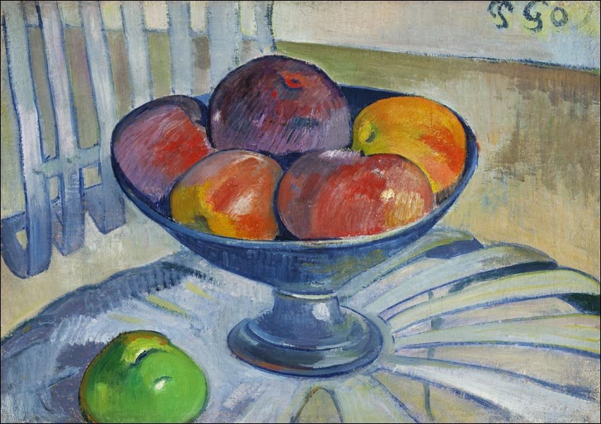 Galeria Plakatu, Plakat, Fruit Dish on a Garden Chair, Paul Gauguin, 20x30 cm