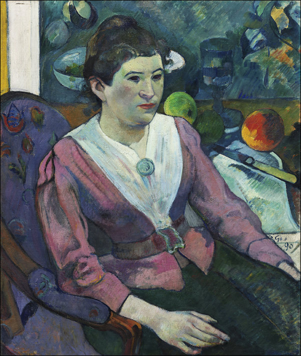 Galeria Plakatu, Plakat, Woman in front of a Still Life by Cézanne, Paul Gauguin, 61x91,5 cm
