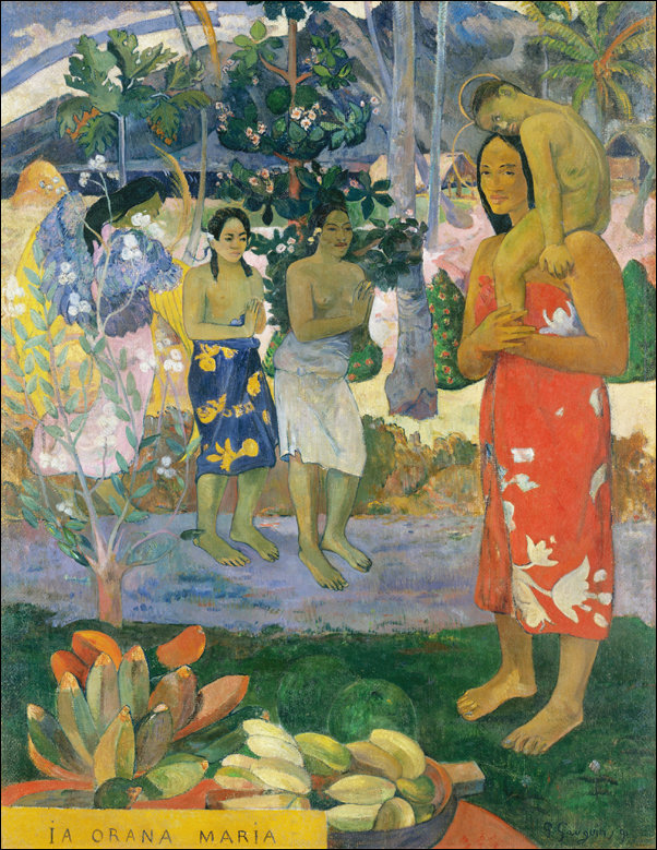 Galeria Plakatu, Plakat, Hail Mary, Paul Gauguin, 30x40 cm