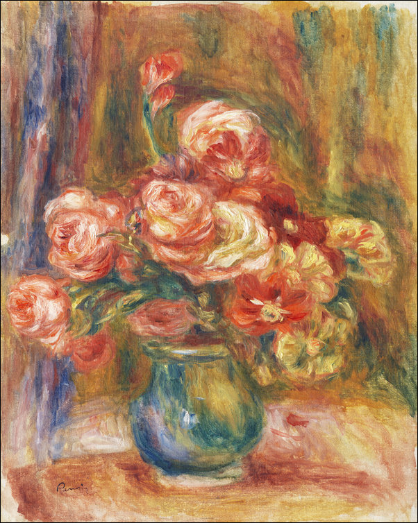 Galeria Plakatu, Plakat, Vase of Roses, Pierre-Auguste Renoir, 50x70 cm