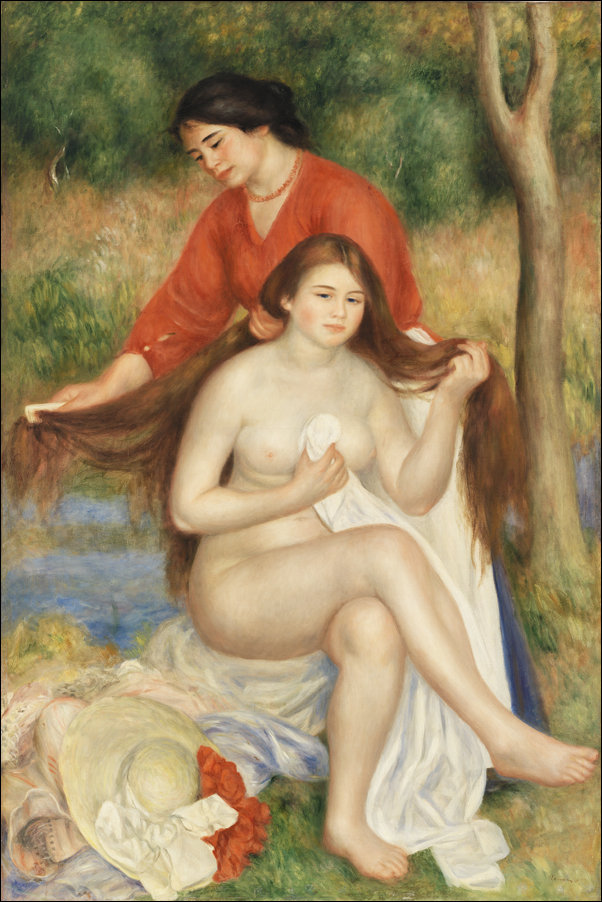 Galeria Plakatu, Plakat, Bather and Maid, Pierre-Auguste Renoir, 30x40 cm