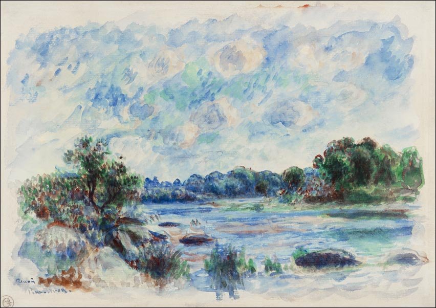 Galeria Plakatu, Plakat, Landscape at Pont–Aven, Pierre-Auguste Renoir, 100x70 cm