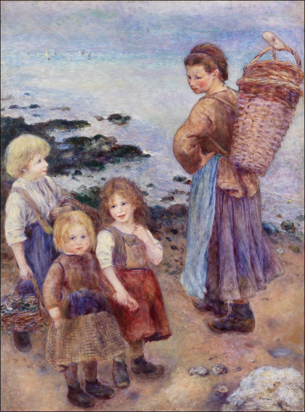 Galeria Plakatu, Plakat, Mussel-Fishers at Berneval, Pierre-Auguste Renoir, 70x100 cm