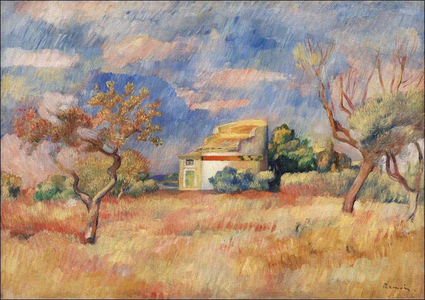 Galeria Plakatu, Plakat, Dovecote at Bellevue, Pierre-Auguste Renoir, 50x40 cm