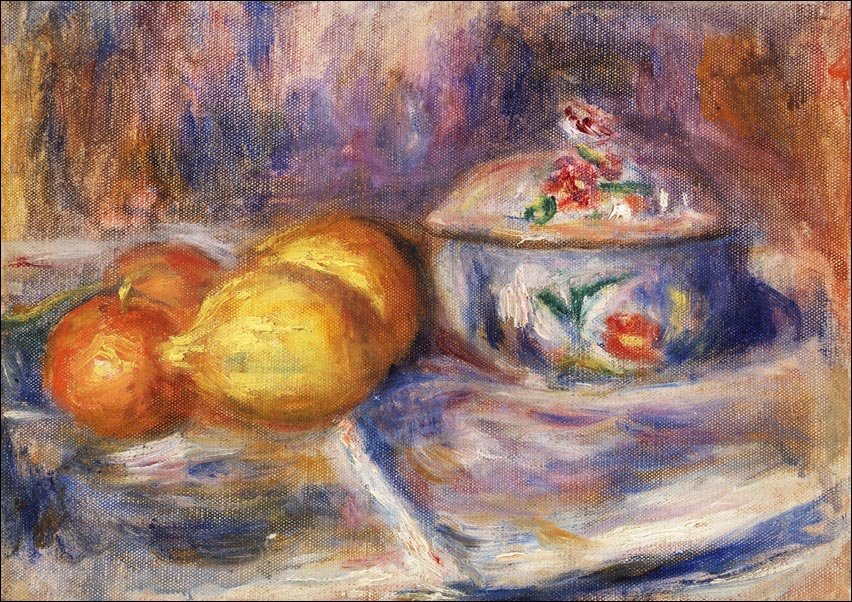 Galeria Plakatu, Plakat, Fruit and Bonbonnière, Pierre-Auguste Renoir, 100x70 cm