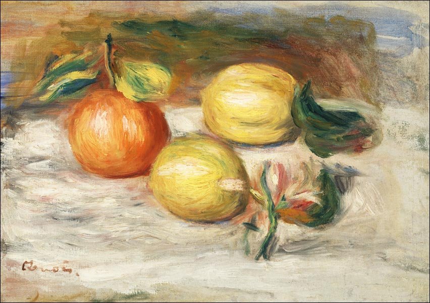 Galeria Plakatu, Plakat, Lemons and Orange, Pierre-Auguste Renoir, 40x30 cm