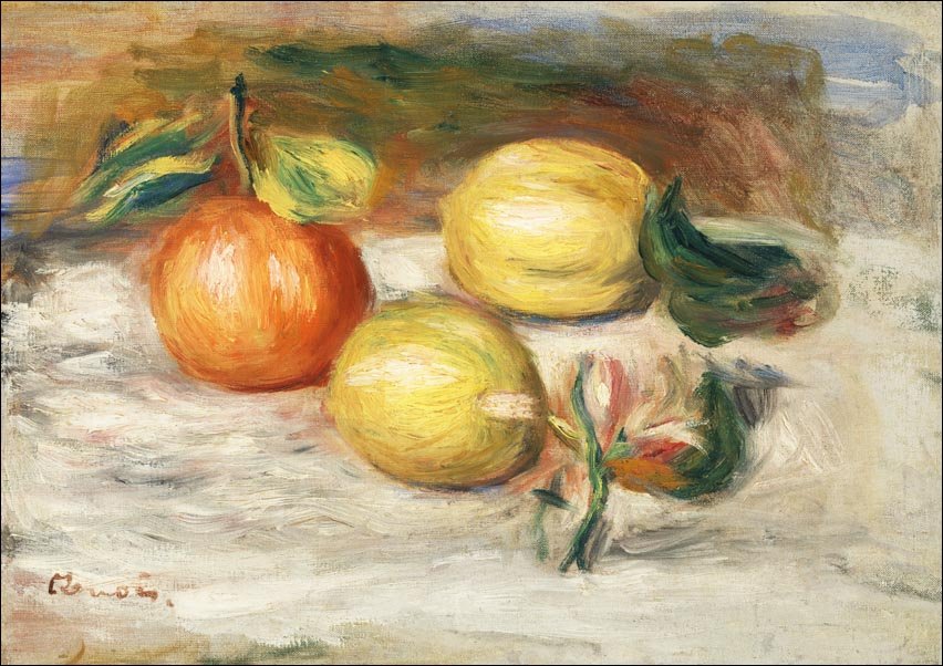 Galeria Plakatu, Plakat, Lemons and Orange, Pierre-Auguste Renoir, 50x40 cm