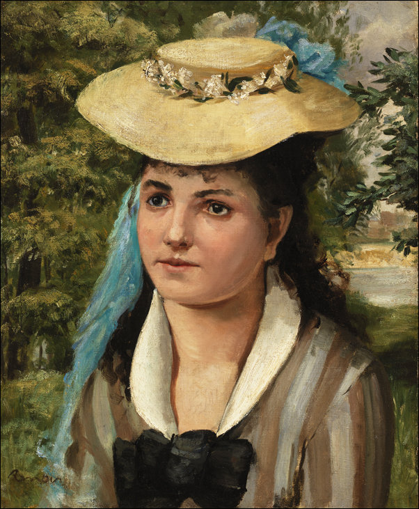 Galeria Plakatu, Plakat, Lise in a Straw, Pierre-Auguste Renoir, 50x70 cm