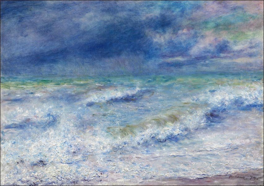Galeria Plakatu, Plakat, Seascape, Pierre-Auguste Renoir, 100x70 cm