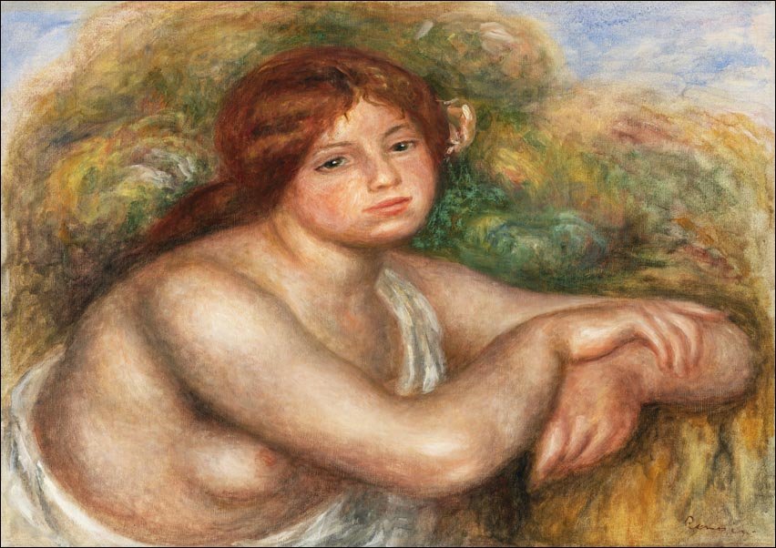Galeria Plakatu, Plakat, Nude Study, Bust of a Woman, Pierre-Auguste Renoir, 30x40 cm
