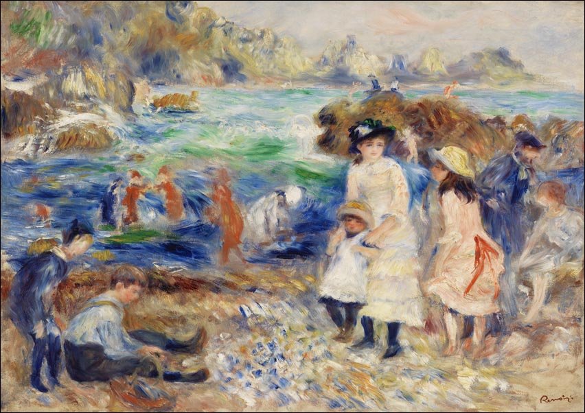 Galeria Plakatu, Plakat, Children on the Seashore, Pierre-Auguste Renoir, 50x40 cm