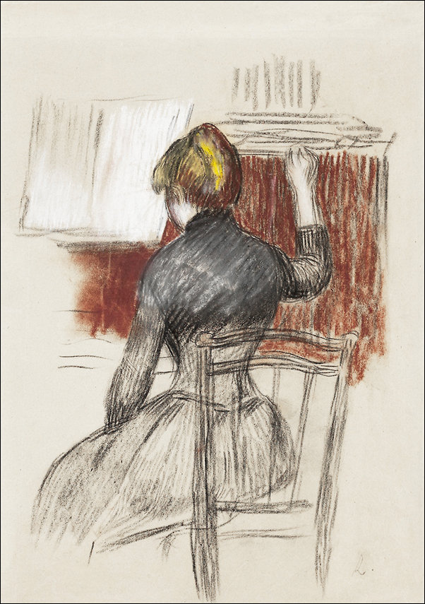 Galeria Plakatu, Plakat, Woman at a Piano, Pierre-Auguste Renoir, 30x40 cm