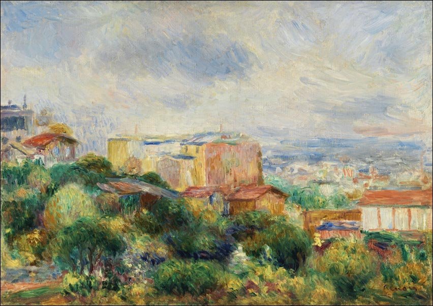 Galeria Plakatu, Plakat, View From Montmartre, Pierre-Auguste Renoir, 70x50 cm