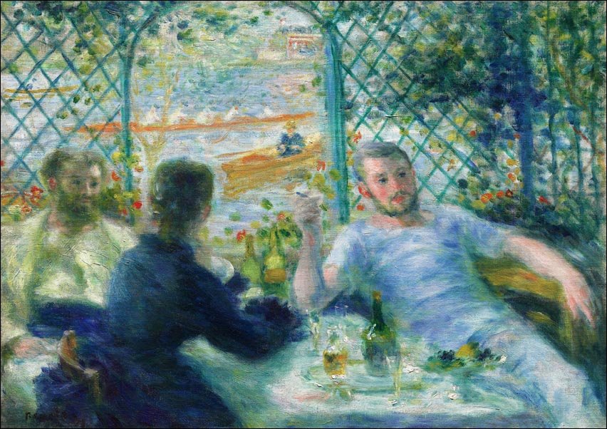 Galeria Plakatu, Plakat, Lunch at the Restaurant Fournaise, Pierre-Auguste Renoir, 30x40 cm