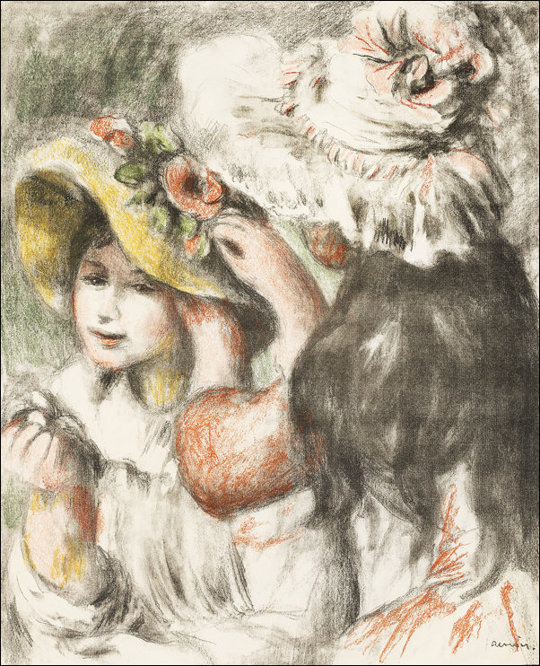 Galeria Plakatu, Plakat, Pinning the Hat, Pierre-Auguste Renoir, 50x70 cm