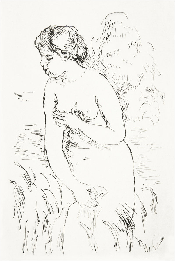 Galeria Plakatu, Plakat, Baigneuse debout, à mi-jambes, Pierre-Auguste Renoir, 50x70 cm