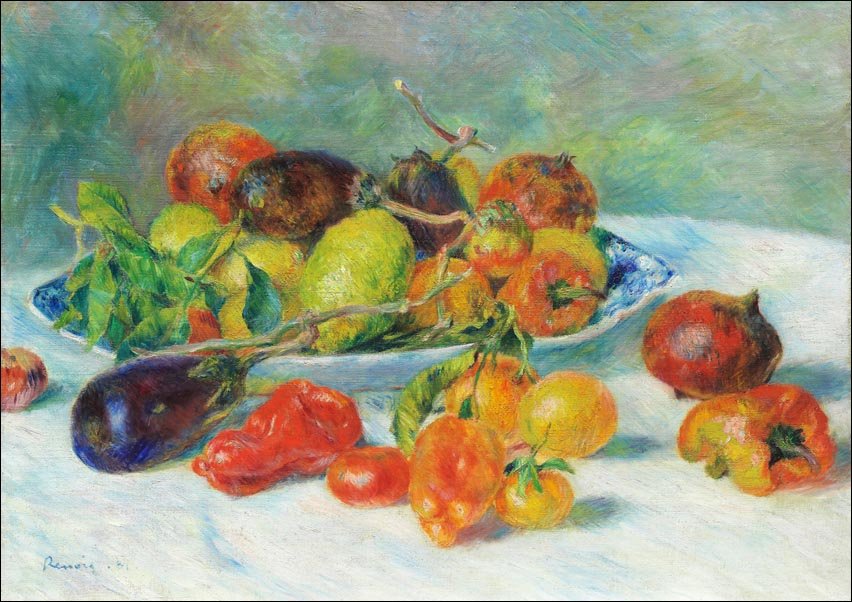 Galeria Plakatu, Plakat, Fruits of the Midi (1881), Pierre-Auguste Renoir, 100x70 cm
