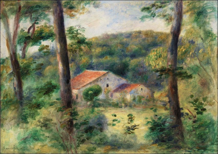 Galeria Plakatu, Plakat, Environs of Briey, Pierre-Auguste Renoir, 40x30 cm