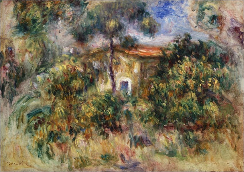 Galeria Plakatu, Plakat, Farmhouse, Pierre-Auguste Renoir, 50x40 cm