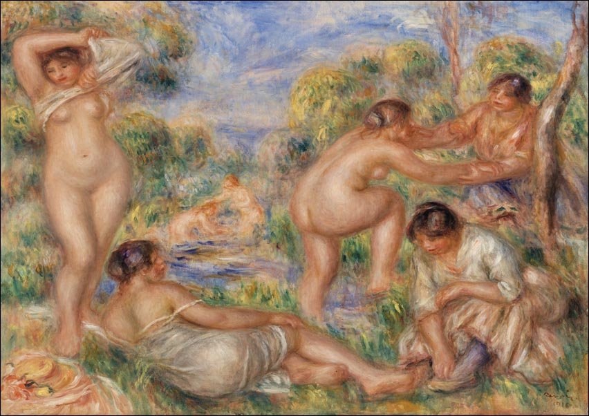 Galeria Plakatu, Plakat, Bathing Group, Pierre-Auguste Renoir, 50x40 cm