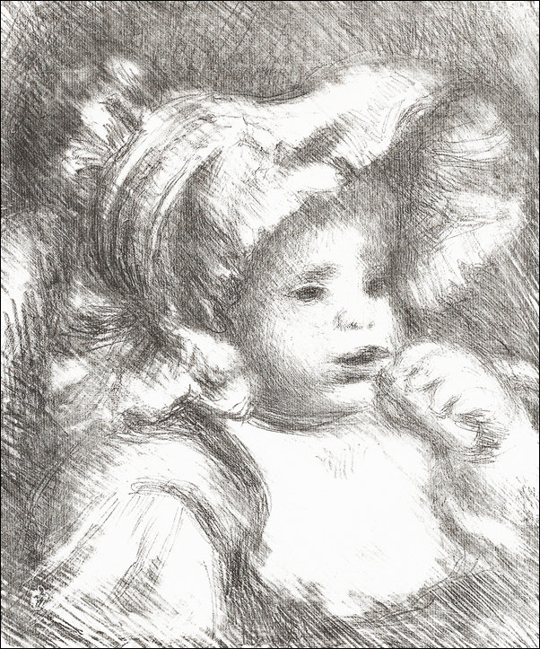 Galeria Plakatu, Plakat, Child with a Biscuit, Pierre-Auguste Renoir, 70x100 cm