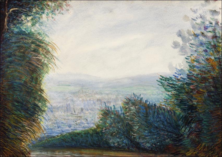 Galeria Plakatu, Plakat, The Auvers Valley on the Oise River, Pierre-Auguste Renoir, 100x70 cm