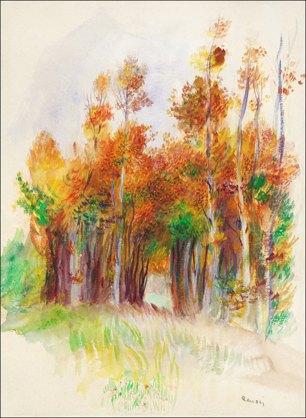 Galeria Plakatu, Plakat, Grove of Trees, Pierre-Auguste Renoir, 50x70 cm
