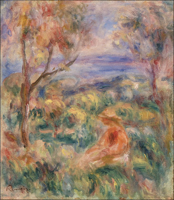 Galeria Plakatu, Plakat, Seated Woman with Sea in the Distance, Pierre-Auguste Renoir, 70x100 cm