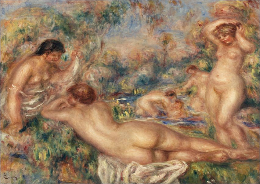 Galeria Plakatu, Plakat, Bathers, Pierre-Auguste Renoir, 50x40 cm