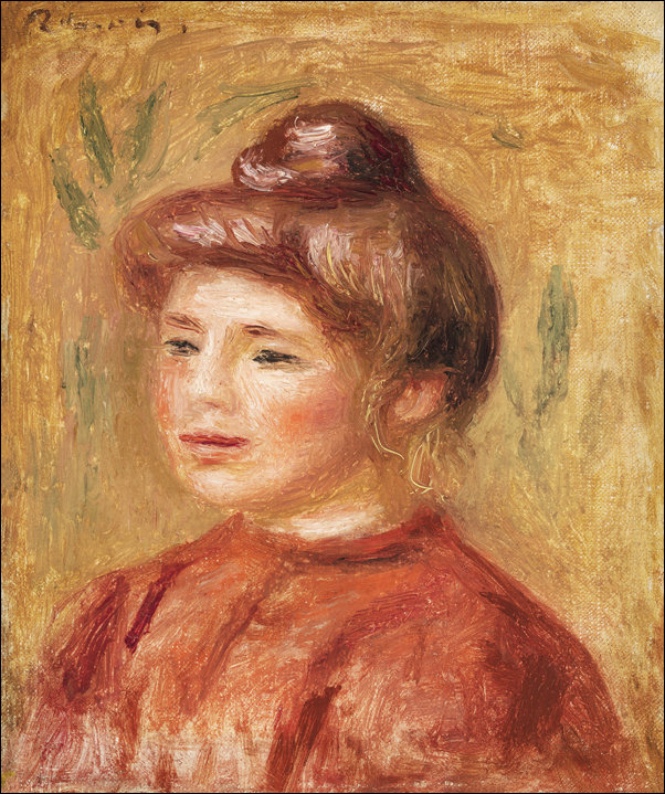 Galeria Plakatu, Plakat, Bust of Woman in Red, Pierre-Auguste Renoir, 50x70 cm