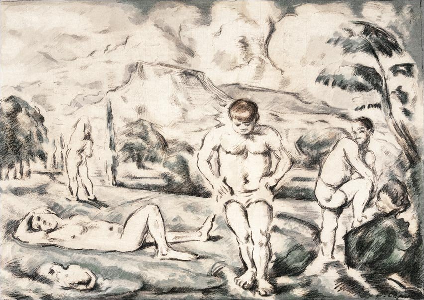 Galeria Plakatu, Plakat, The Large Bathers, Pierre-Auguste Renoir, 40x30 cm