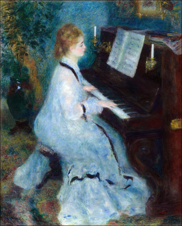 Galeria Plakatu, Plakat, Woman at the Piano, Pierre-Auguste Renoir, 70x100 cm