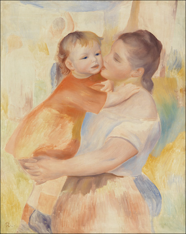 Galeria Plakatu, Plakat, Washerwoman and Child, Pierre-Auguste Renoir, 61x91,5 cm
