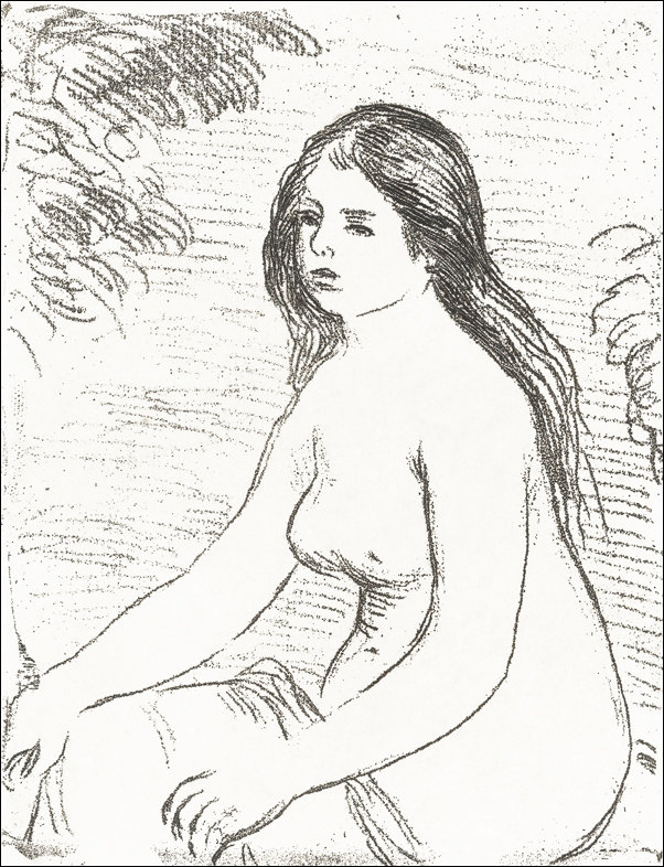 Galeria Plakatu, Plakat, Seated Nude Woman, Pierre-Auguste Renoir, 60x80 cm
