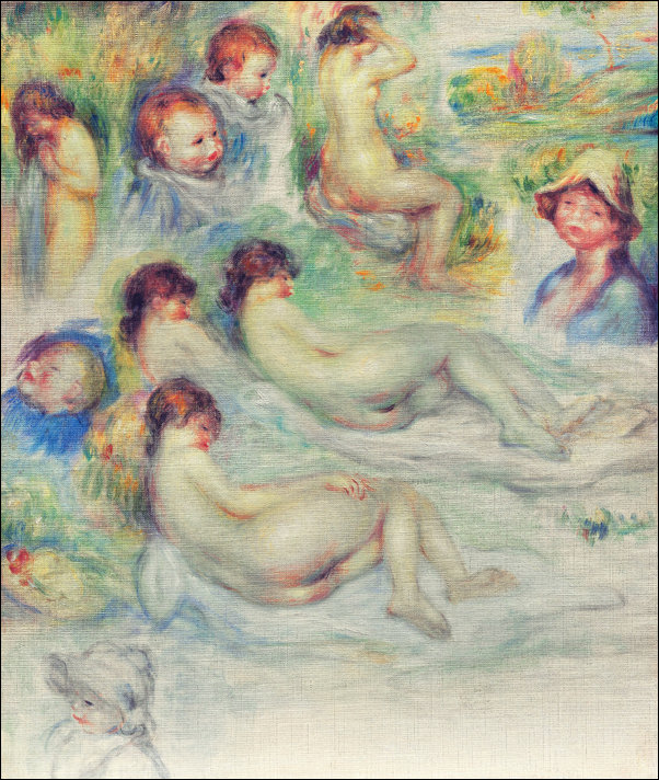 Galeria Plakatu, Plakat, Studies of Pierre Renoir, Pierre-Auguste Renoir, 70x50 cm