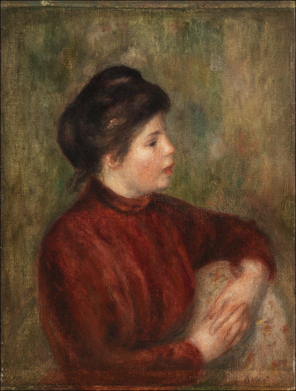 Galeria Plakatu, Plakat, Woman Leaning on a Chair, Pierre-Auguste Renoir, 70x100 cm