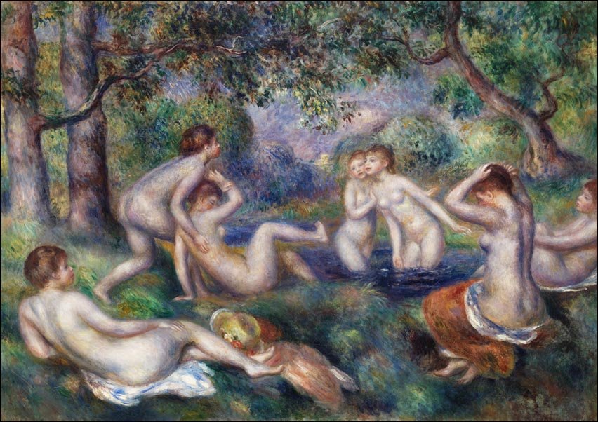 Galeria Plakatu, Plakat, Bathers in the Forest, Pierre-Auguste Renoir, 70x50 cm