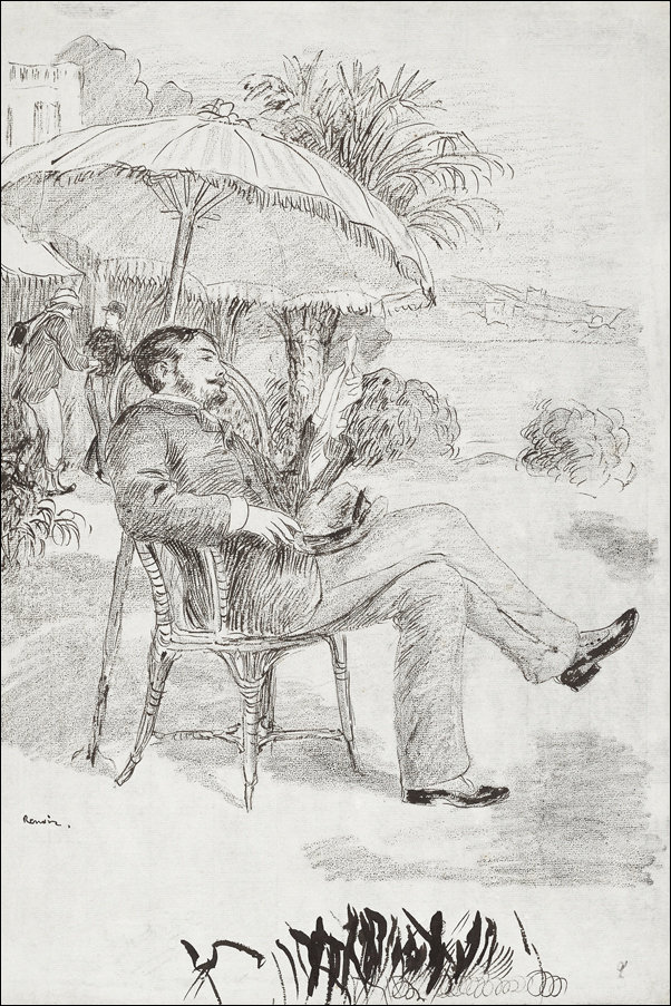 Galeria Plakatu, Plakat, On the Terrace of a Hotel in Bordighera, Pierre-Auguste Renoir, 70x100 cm