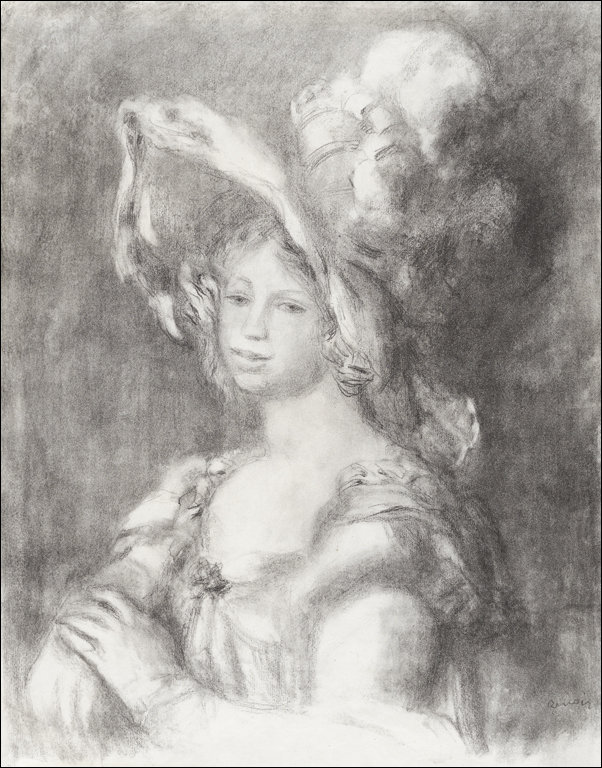 Galeria Plakatu, Plakat, Bust of a Young Woman, Pierre-Auguste Renoir, 40x50 cm